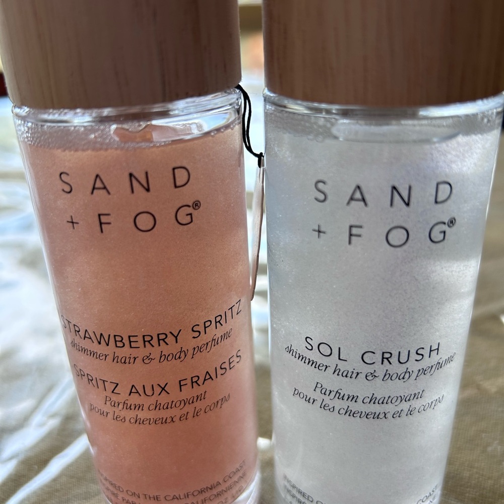 SAND + FOG  New Body Shimmers Strawberry Spritz & Sol Crush Hair & Body Perfum